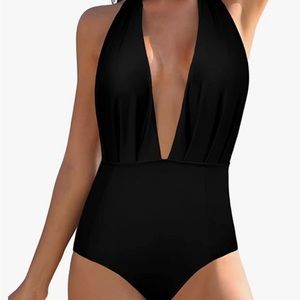 Deep v-neck bathing suit